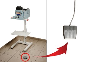 Thermosoudeuse (verticale) avec fermeture électromagnétique, fonctionnement automatique et pédale (pour sacs et Doy Packs) - longueur de soudure 47 cm, largeur de soudure 10 mm-4