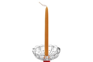 Piatto portacandele con foro al centro (26mm) per candelieri e lampadari.-εικόνα_διαστάσεις