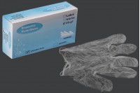 Disposable vinyl gloves powder-free transparent - 100 pcs (XX-Large)