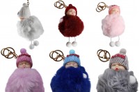 Baby design pompom keychain