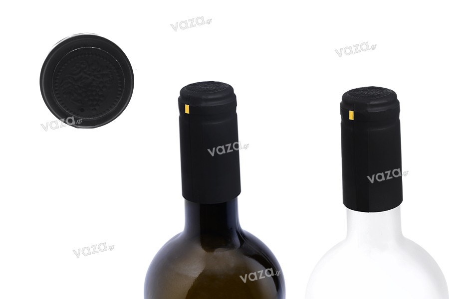 Rosso Cabilock 100 Pz 33Mm Capsule Termoretraibili Tappo di Bottiglia Vino Sigillato Termoretraibile Coperchio Superiore Tappo di Bottiglia per Cantine Cucina Casa 