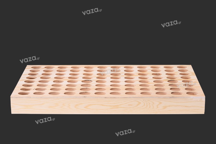Espositore (stand) in legno 428x288x42 - 96 posti.