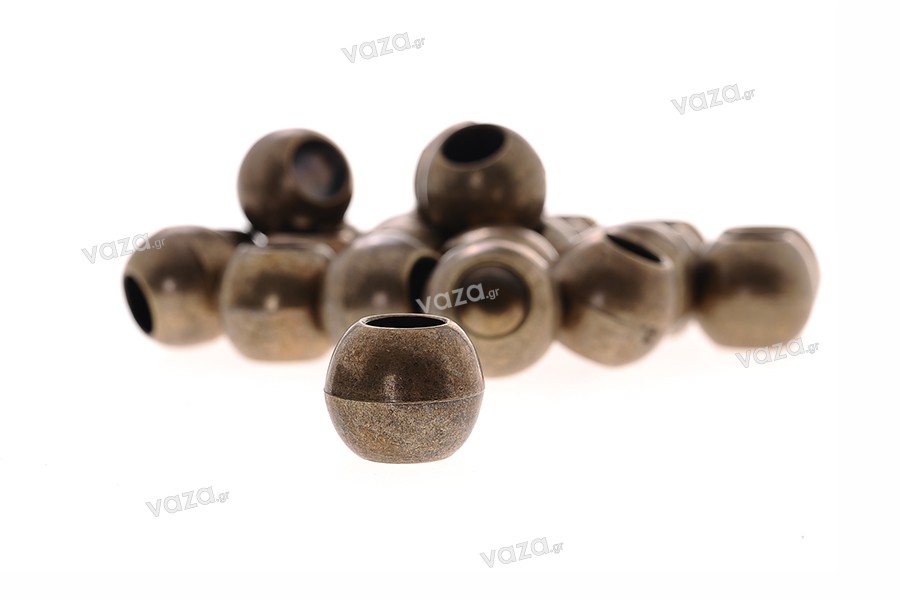 Χάντρα πλαστική βαμμένη μεγάλη 20x17 mm
