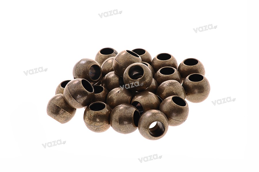 Χάντρα πλαστική βαμμένη μεγάλη 20x17 mm