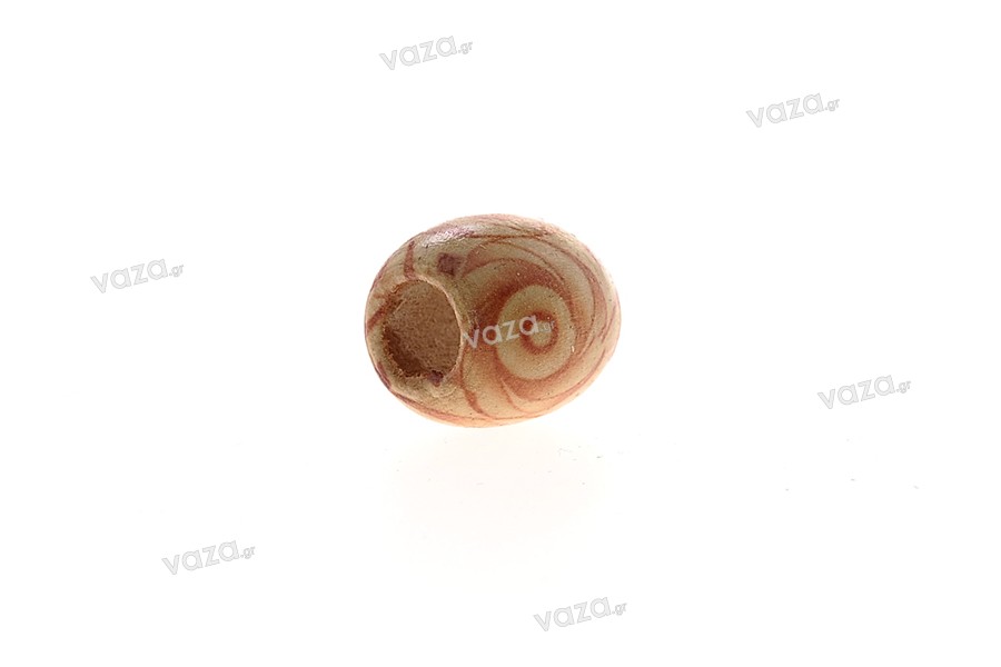 Perla di legno dipinte 14 x 15 mm