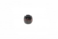 Small dark brown wooden beads in size 10x10 mm