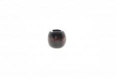 Piccole perle di legno marrone scuro 10x10 mm