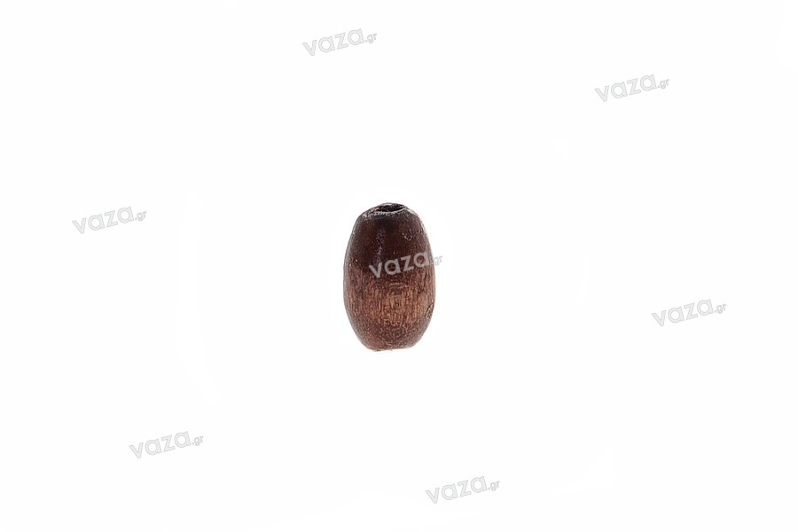 Piccole perle di legno marrone scuro 0,3x0,6 mm