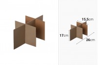 Carton Box 26x17x15,5 brown 3-leaf (No4) - 20 pcs