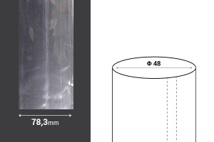 Schrumpfkappe 78,3mm breit - bei laufendem Meter (Φ 48)-4