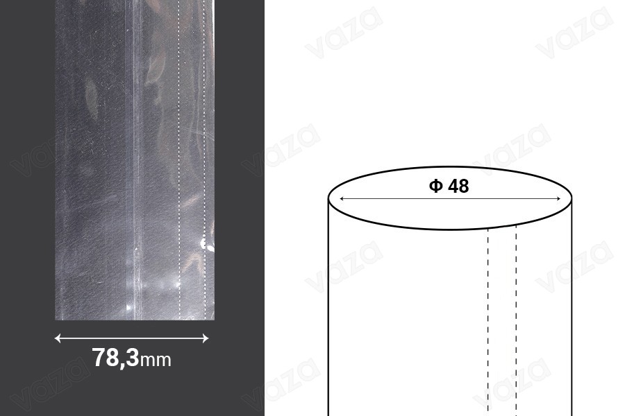Heat-shrink cap 78,3 mm wide - at current meter (Φ 48) Heat-shrink cap 78,3 mm wide - at current meter (Φ 48)-εικόνα_σύνθεση