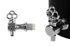 Metallischer Wasserhahn silber (Halbdrehung)-εικόνα_προϊοντική