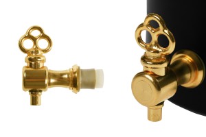 Metallischer Wasserhan in gold (Halbdrehung)-εικόνα_προϊοντική