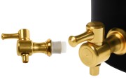 One-way gold metal dispenser tap
