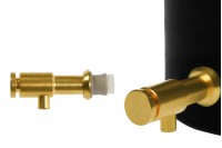 Gold metal spigot tap