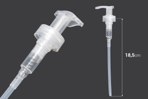 Pompë plastike 28/400 me mekanizëm sigurie për shampo ose krem.-dimensioni_immagine