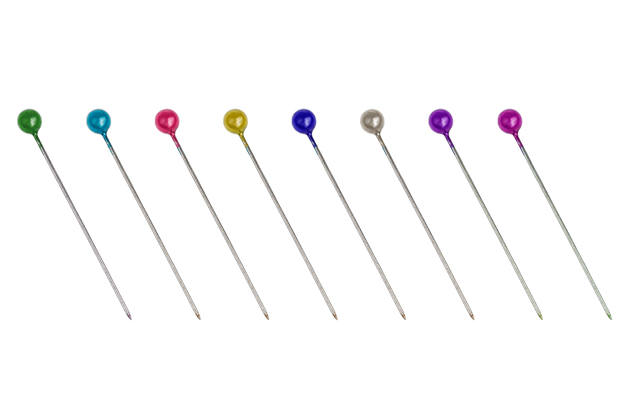 Metallic pin 36,5  mm mix color - 1000 pcs