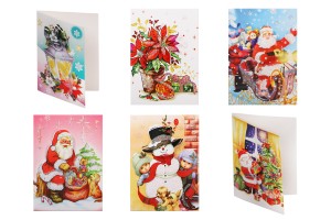 Cartes de vœux de Noël - 120 pcs (différents modèles)-2