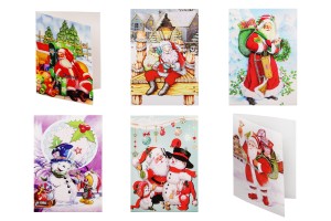 Cartes de vœux de Noël - 120 pcs (différents modèles)-3