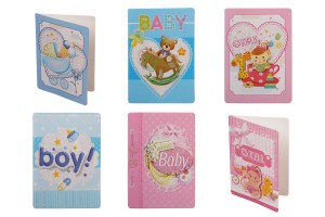 Carte félicitations naissance - 120 pcs (différents modèles)-3