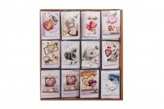 Κάρτες ευχών με σχέδιο καρδιά - 120 τμχ (διαφορετικά σχέδια)