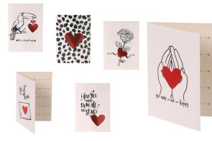 Liebesgrußkarten aus Papier in verschiedenen Designs - 120 Stück-2