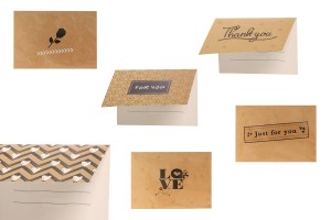 Cartes de vœux en papier aux motifs variés - 120 pcs-2