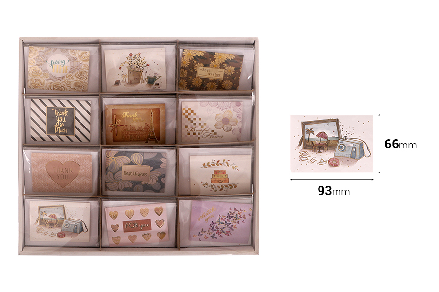 Cartes de vœux en papier - 120 pcs (différents motifs) Cartes de vœux en papier - 120 pcs (différents motifs)