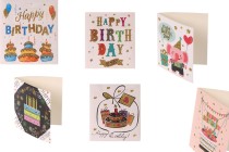 Geburtstagsgrußkarten aus Papier - 120 Stück (verschiedene Designs) Geburtstagsgrußkarten aus Papier - 120 Stück (verschiedene Designs)