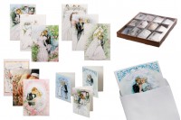 Wedding congratulations cards in many designs - available in a package with 120 pcs