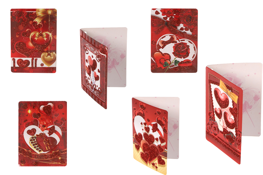 Cartes amour love - 120 pcs (différents motifs)