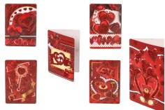 Ευχετήριες χάρτινες κάρτες αγάπης - 120 τμχ (διάφορα σχέδια)