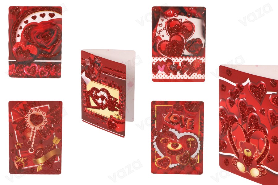 Grußpapier-Grußkarten - 120 Stück (verschiedene Designs)-