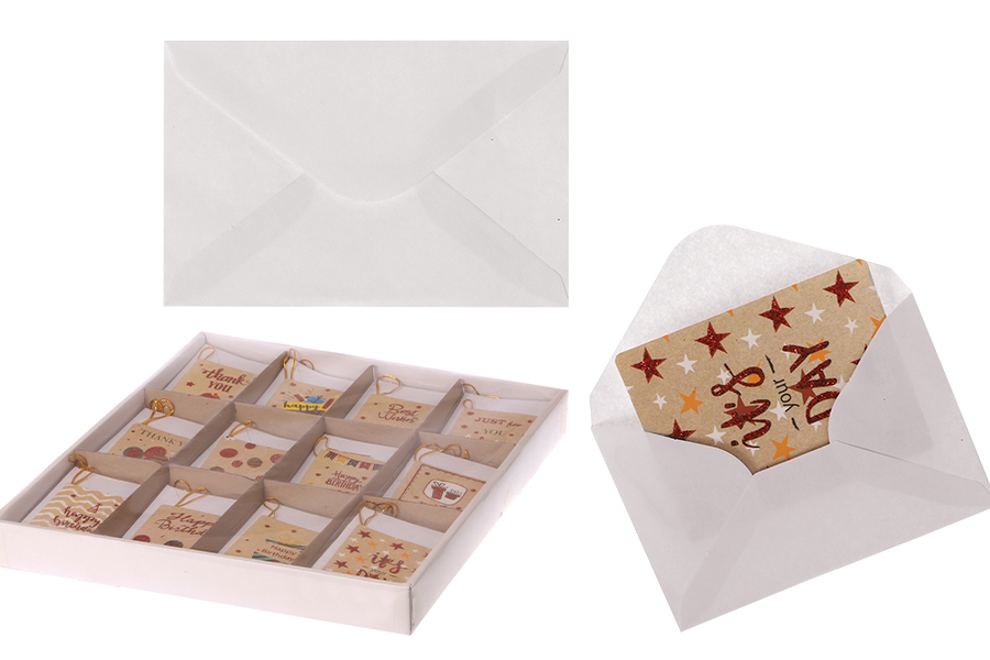 Cartes d'anniversaire en papier - 120 pcs (différents modèles)