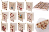 Birthday greeting paper cards - 120 pcs (various designs)