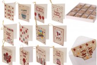 Paper birthday cards in many designs - available in a package with 120 pcs