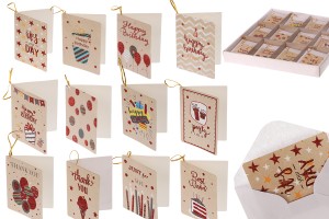 Cartes d'anniversaire en papier - 120 pcs (différents modèles)-1