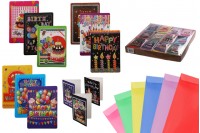 Cartes d'anniversaire - 120 pcs (différents modèles)