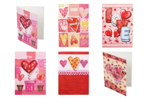 Cartes amour love avec paillettes - 120 pcs (différents motifs)-3