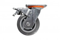 Wheel for trolleys with brake (5 inches)