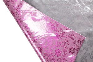 50x70 cm Metallverpackung Cellophan mit Blumenmuster - 20 Stk-2