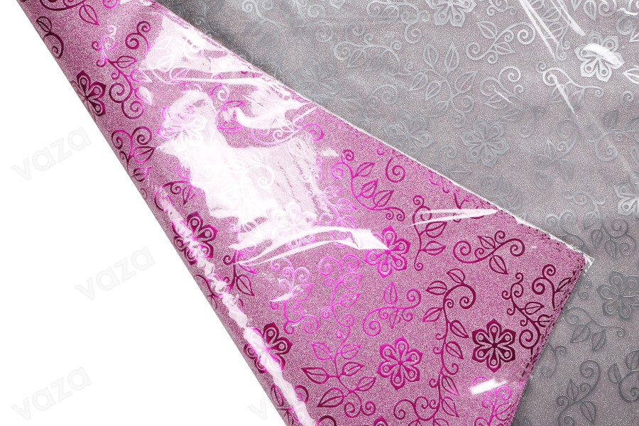 50x70 cm Metallverpackung Cellophan mit Blumenmuster - 20 Stk 50x70 cm Metallverpackung Cellophan mit Blumenmuster - 20 Stk-εικόνα_διαστάσεις