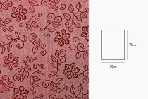 Cellophane métallique de 50 x 70 cm avec motif de fleurs - 20 pcs Cellophane métallique de 50 x 70 cm avec motif de fleurs - 20 pcs