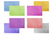 Papier d'emballage cellophane métallisé - 50x70 cm - variété de couleurs - 20pcs