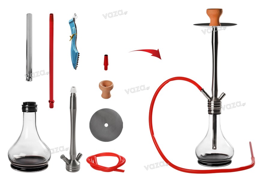 Hookah 75 cm with transparent base