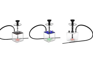 Narguilé avec base carré et éclairage LED-3