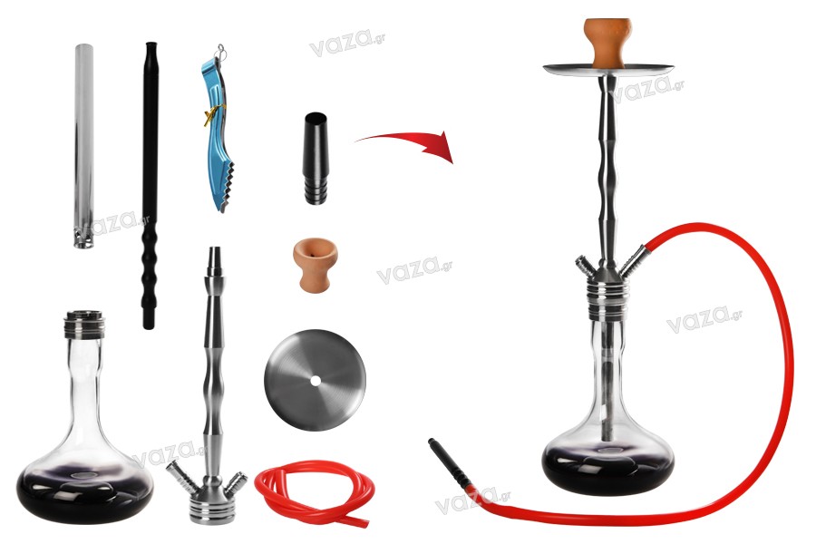 Hookah 75 cm with transparent base