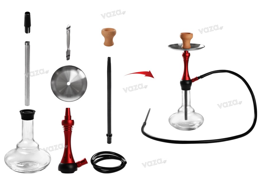 Hookah 53 cm with transparent base