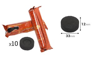 Narguilés au charbon - 10 pièces-εικόνα_διαστάσεις