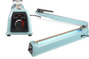 Tabletop hand held heat sealer with safety system and - 40 cm seal length and 3 mm seal width